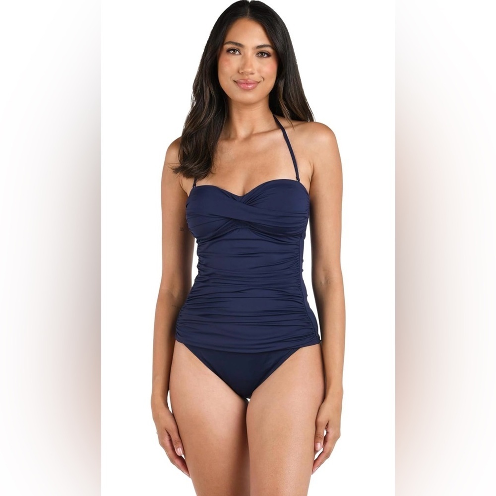 La Blanca Women's Bandeau Tankini Swimsuit Top